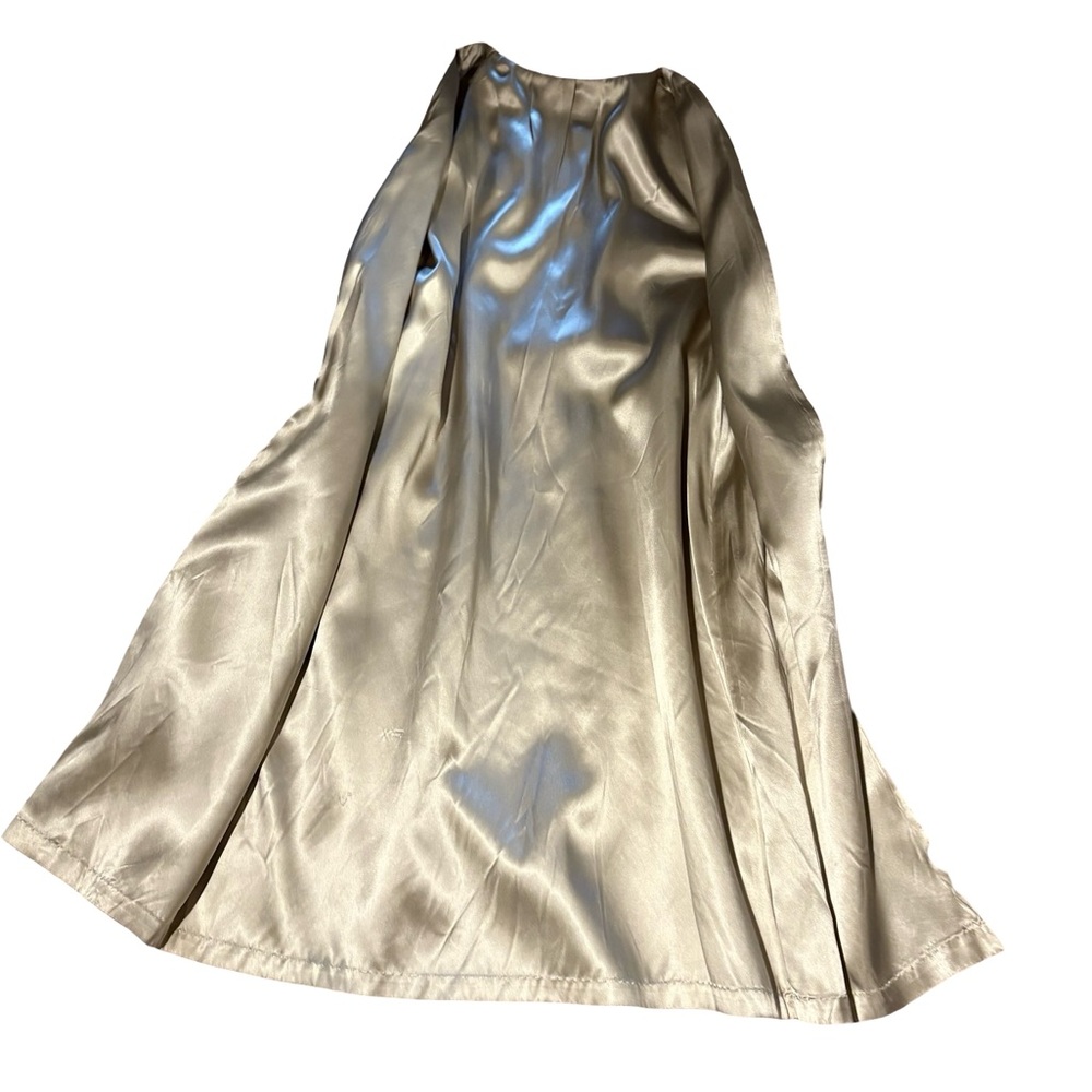 Vtg. 1980s Forecaster of Boston Elegant Beige Wool Blend Coat w/Belt size 15/16 - Picture 11 of 15